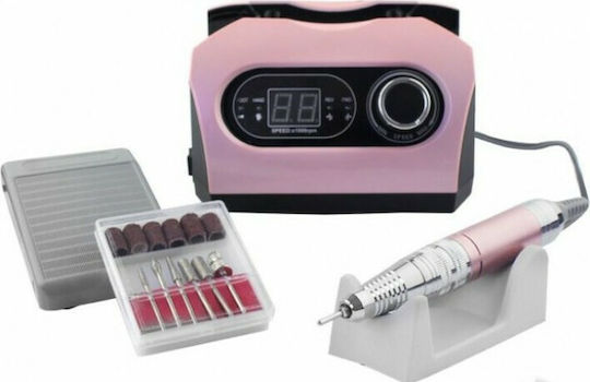 Factory ZS-717 Nail Drill Power 65W Pink with 35000 Rotations per Minute