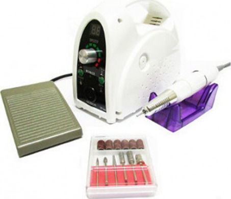 ZS-702 Nail Drill Power 65W Silver with Pedal with 35000 Rotations per Minute