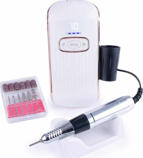 SML M11 Nail Drill Battery 36W White with 35000 Rotations per Minute