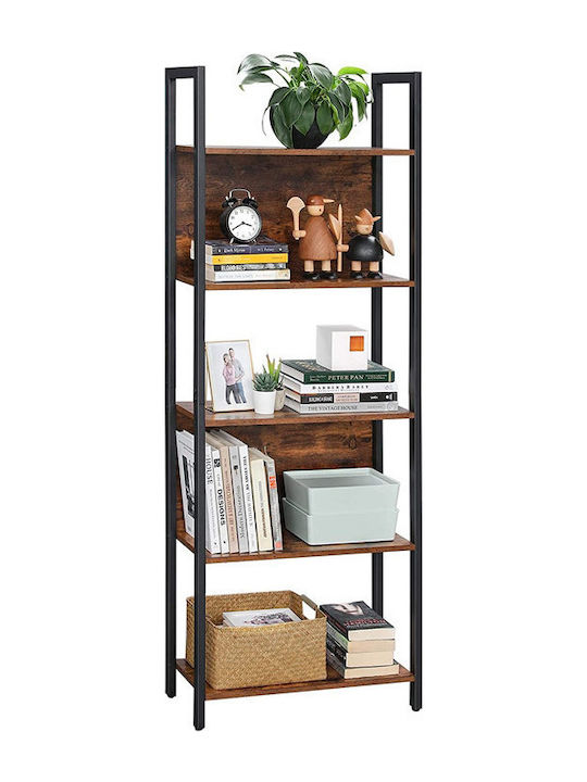 Bookcase Brown 62x24x165cm