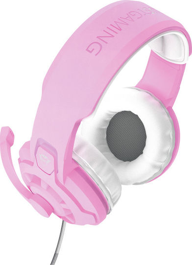 Trust GXT 411P Radius Over Ear Gaming Headset με σύνδεση 3.5mm Ροζ