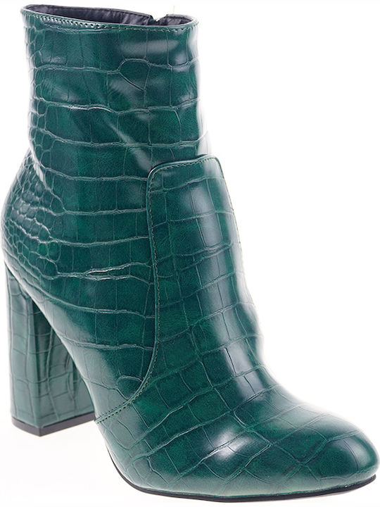 Damen Knöchelstiefel Grün