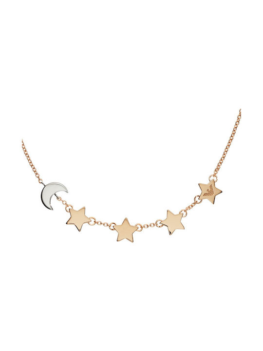 Emporio Armani Necklace with design Star from Gold Plated Steel