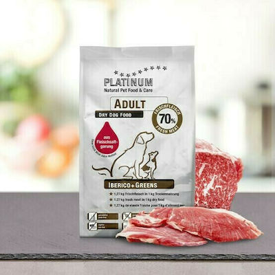 Platinum Pet Food & Care Adult Iberico & Greens 5kg Trockenfutter ohne Getreide für erwachsene Hunde mit Fleisch und Gemüse