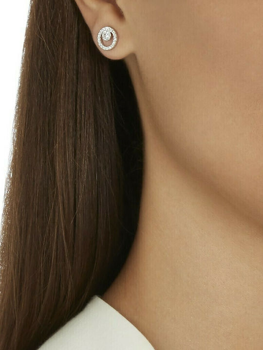 Swarovski Creativity Circle Earrings made of Silver with Stones
