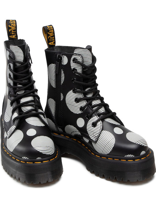 Jadon Polka Dot Smooth Leder Stiefeletten Damen Mehrfarbig