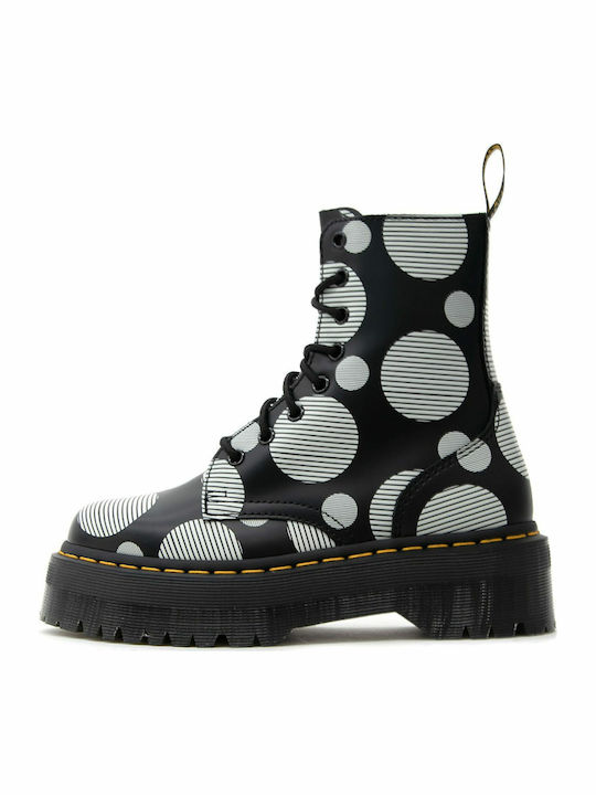 Jadon Polka Dot Smooth Leder Stiefeletten Damen Mehrfarbig