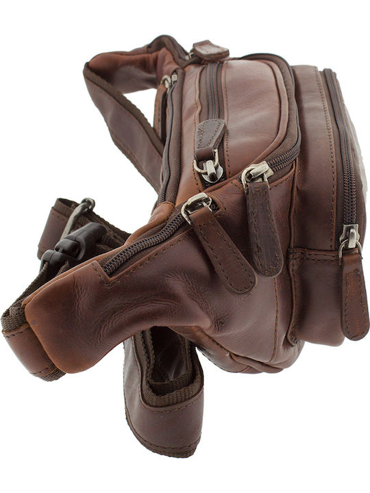 Leather Waist Bag Brown