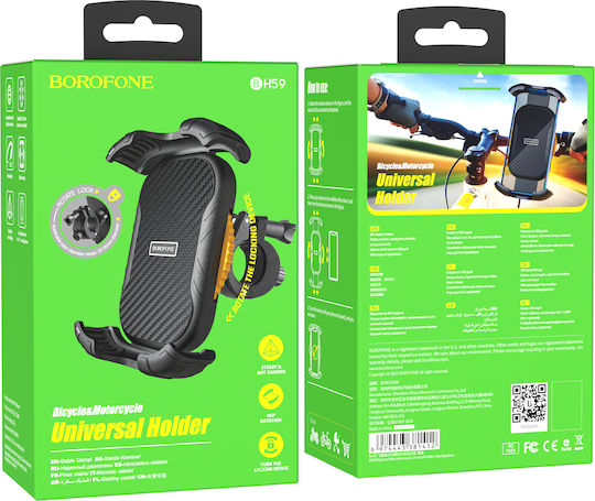 Borofone BH59 Halterung Telefon Motorrad mit verstellbarem Arm für Lenkrad
