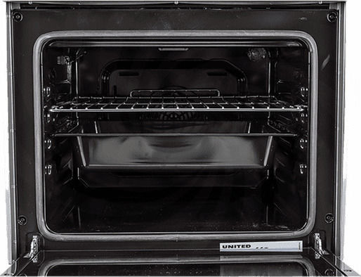 United Aragaz 65lt cu Plite Emailate L60cm. Inox