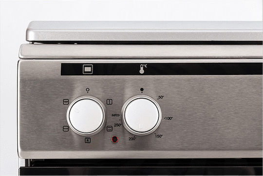 United Aragaz 65lt cu Plite Emailate L60cm. Inox