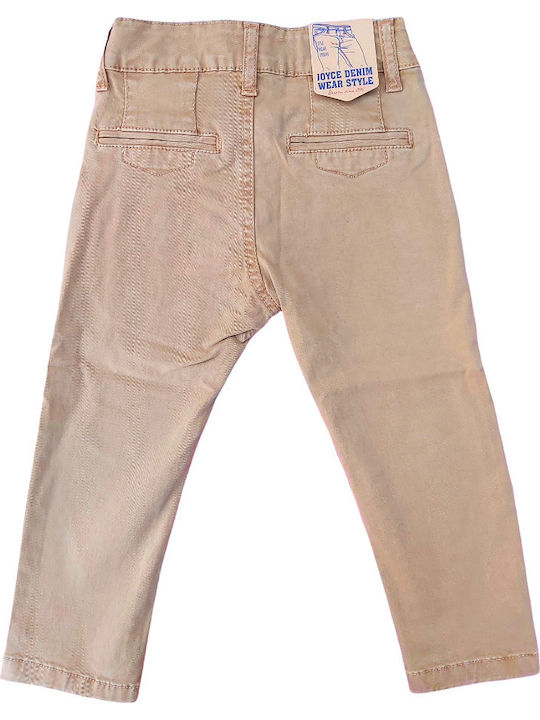 Joyce Boys Fabric Chino Trouser Beige