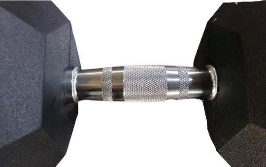 Luxury Fitness Βαράκι Εξάγωνο Λαστιχένιο 1 x 22.5kg
