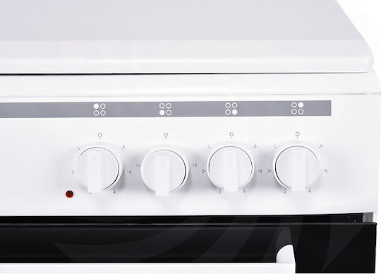 United Herd 72Es mit Emailkochfeldern B60cm. White