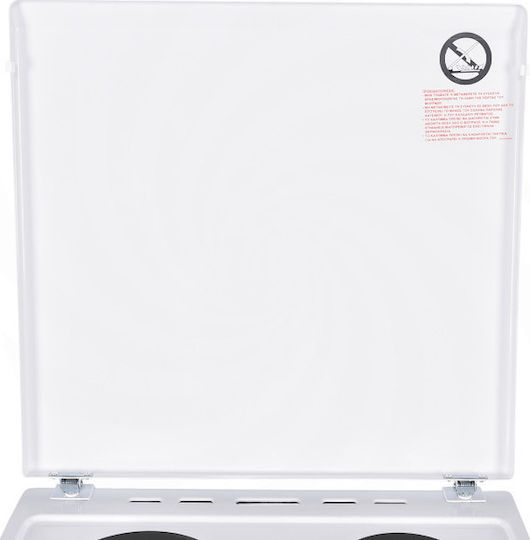 United Herd 72Es mit Emailkochfeldern B60cm. White
