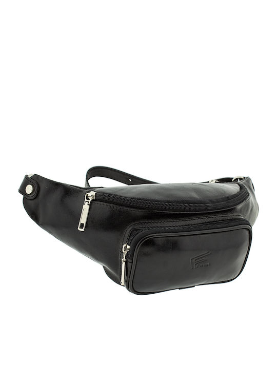 Magazin online pentru bărbați Piele Bum Bag pentru Talie Negru