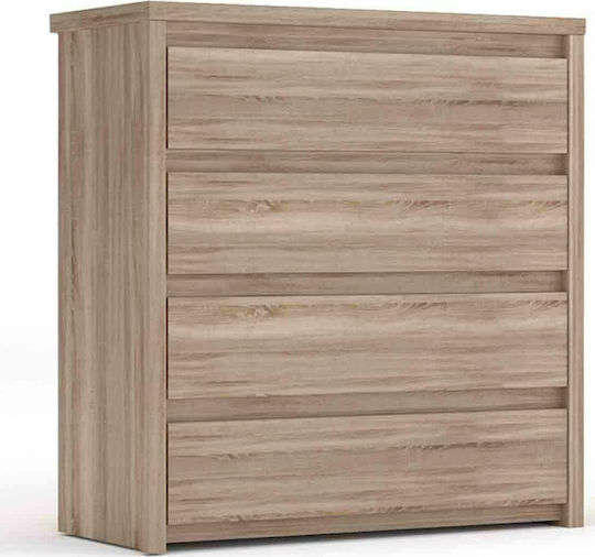 Comodă Dormitor Din Lemn Norton Cu 4 Sertare 87x40x91.5cm