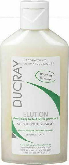 Ducray Elution Dermo Protective Σαμπουάν για Ευαίσθητο Τριχωτό κατά της Πιτυρίδας & της Τριχόπτωσης για Εύθραυστα Μαλλιά 400ml