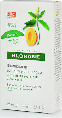 Klorane Mango Nourishing Shampoos Wiederaufbau/Ernährung für Trockenes Haar 1x200ml