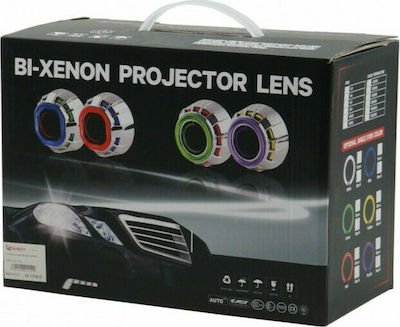 Rolinger Xenon Projector Στρογγυλοί Προβολείς Αυτοκινήτου Universal 2τμχ