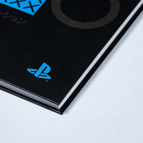 Numskull Playstation Core Σημειωματάριο A5 120 Φύλλων Ριγέ Μαύρο