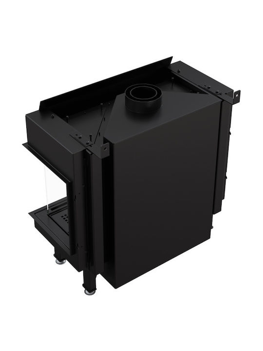 Kratki Leo LP 70 G20 Kaminofen Gas 7.3kW Rechte Ecke mit fester Tür