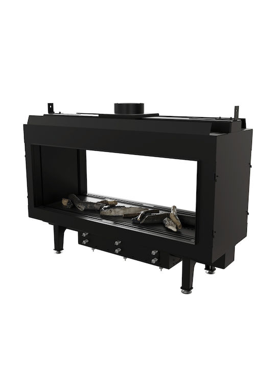 Kratki Leo 100 Tunel G31 37 MBAR Kaminofen Gas 8.2kW Durchsichtige mit fester Tür