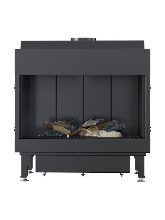 Kratki Leo 70 G31 37 MBAR Ενεργειακό Τζάκι Αερίου 4.8kW Ίσιο με Σταθερή Πόρτα