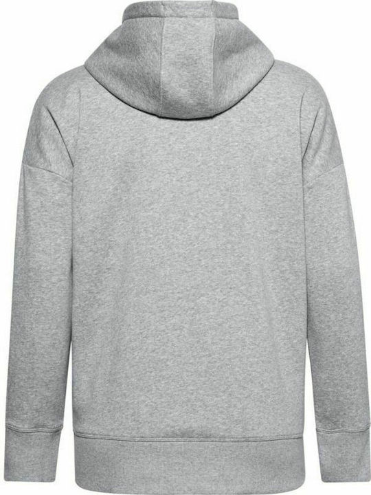 Rival Women's Sweatshirt Jacket Hooded Grey Medium Heather