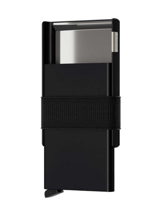 Cardslide Men's Wallet Cards with RFID and Slide Mechanism Black