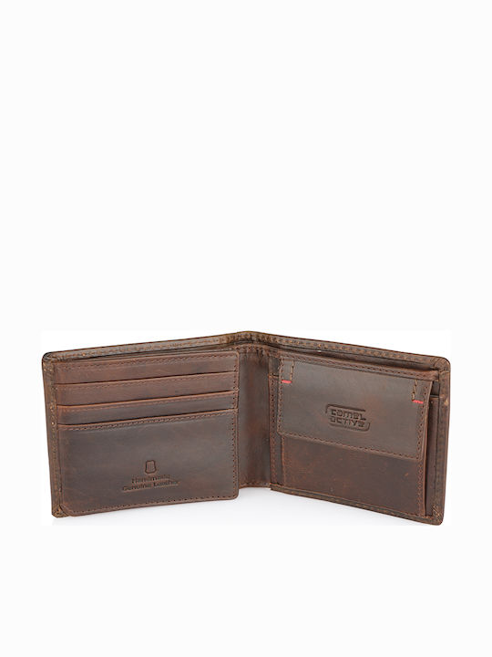 Salamanca Leather Men's Wallet Classic Tabac Brown