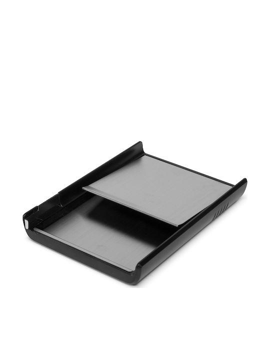 Cardslide Men's Wallet Cards with RFID and Slide Mechanism Black