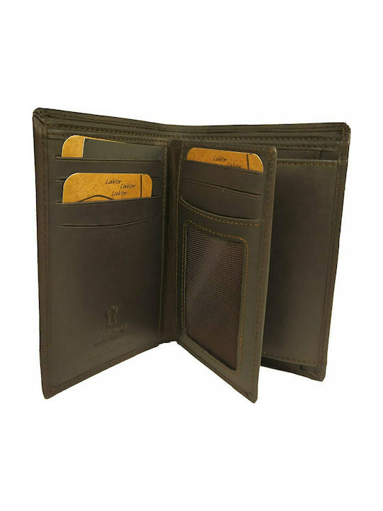 Leather Men's Wallet with RFID Brown
