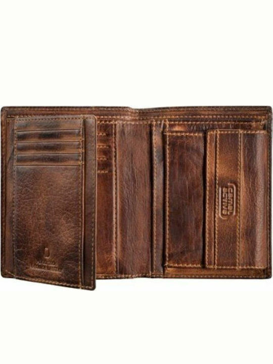 Melbourne Leather Men's Wallet Classic Tabac Brown