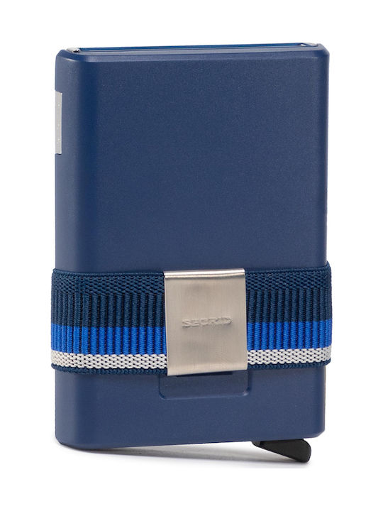 Cardslide Men's Wallet Cards with RFID and Slide Mechanism CS Blue