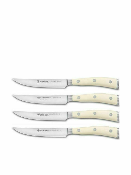 Wusthof Classic Ikon Σετ Μαχαίρια από Ανοξείδωτο Ατσάλι Creme 12cm 9716-0 1120460401 4τμχ