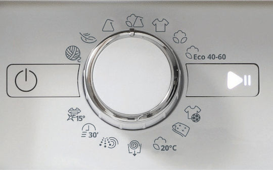 Whirlpool Εντοιχιζόμενο Πλυντήριο Ρούχων 8kg 1400 Στροφών 6th Sense BI WMWG 81484E EU