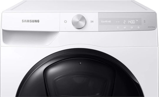 Samsung Πλυντήριο Ρούχων 8kg με Τεχνολογία Ατμού 1400 Στροφών Ecobubble WW80T854ABH/S6