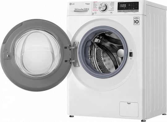 LG Πλυντήριο Ρούχων 9kg με Τεχνολογία Ατμού 1400 Στροφών AI DD F4WV509S0E
