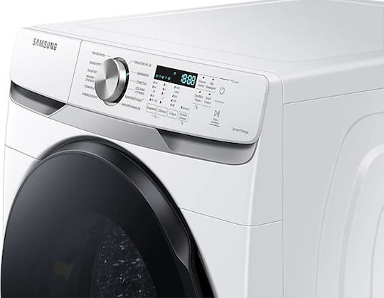 Samsung Πλυντήριο Ρούχων 18kg με Τεχνολογία Ατμού 1100 Στροφών Ecobubble WF18T8000GW/LV