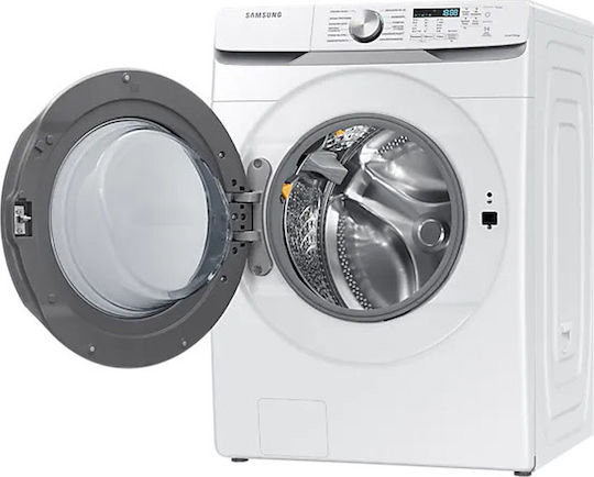 Samsung Πλυντήριο Ρούχων 18kg με Τεχνολογία Ατμού 1100 Στροφών Ecobubble WF18T8000GW/LV