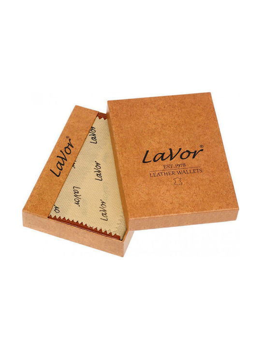 Lavor Men's Leather Card Wallet Red