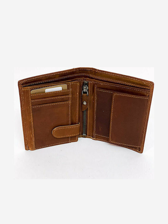 Ethel Leather Men's Wallet Classic Tabac Brown