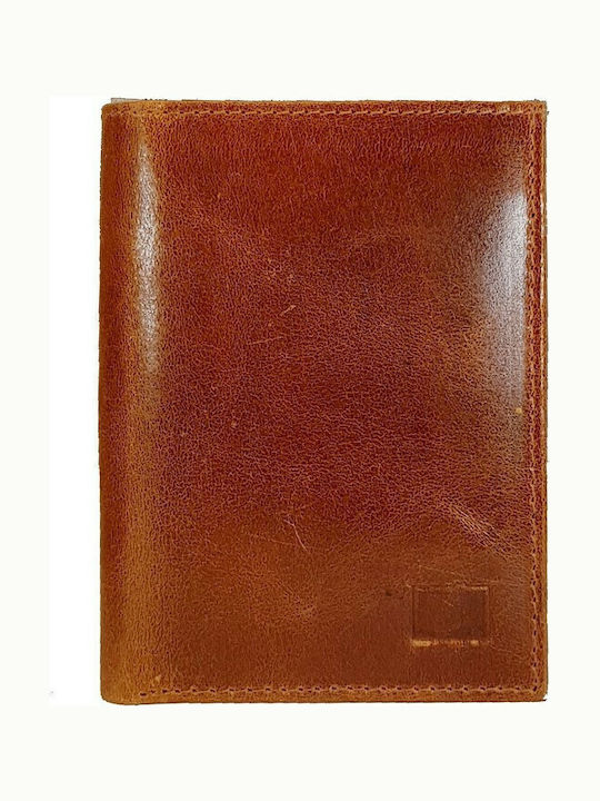 Leather Men's Wallet with RFID Cards Cognac