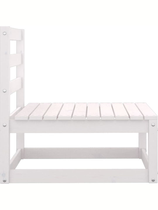 Drei-Sitzer Outdoor-Sofa Hölzernes mit Kissen 70x70x67cm