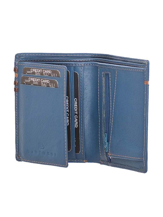 Leather Men's Wallet Classic Blue