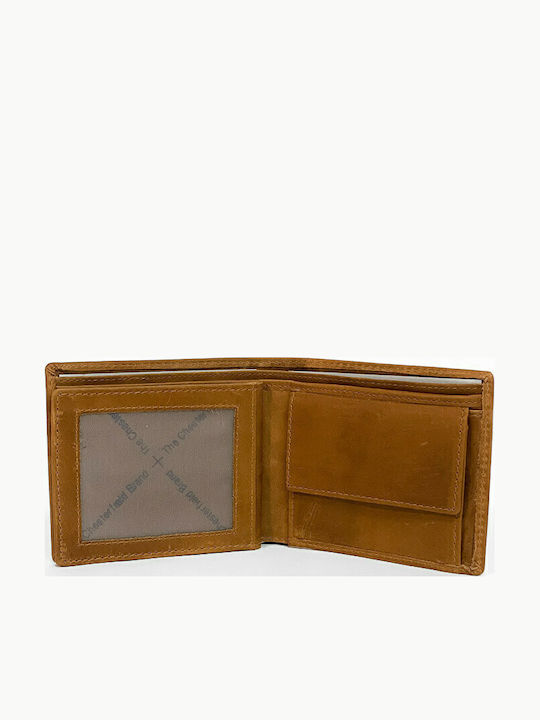 Leather Men's Wallet Classic Tabac Brown