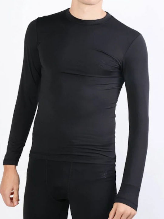 Primowear Primowear Bluza termică pentru bărbați cu mâneci lungi Negru