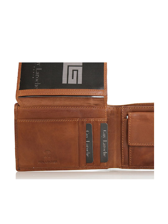 Leather Men's Wallet Classic Tabac Brown