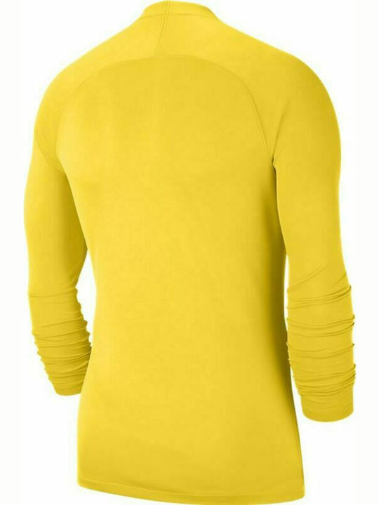 Nike Dry Park First Layer Ανδρική Ισοθερμική Μακρυμάνικη Μπλούζα Κίτρινη